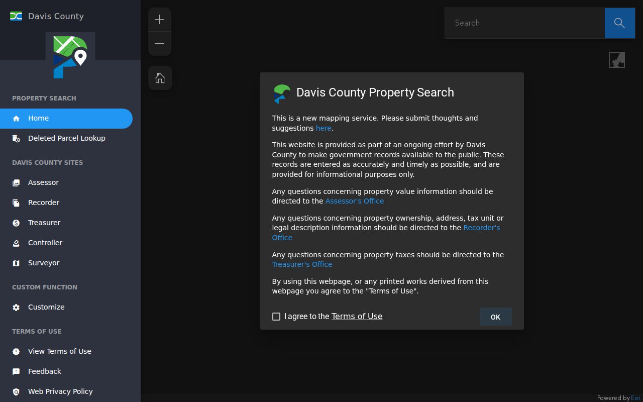 Layton people search through Davis County property map
