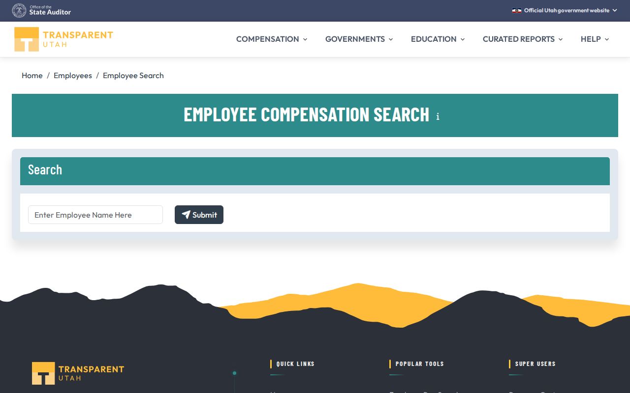 Layton people directories Transparent Utah public compensation search