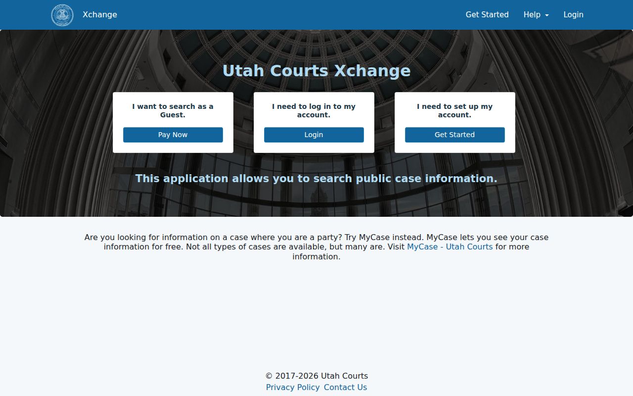 Layton people search with Utah Courts Xchange