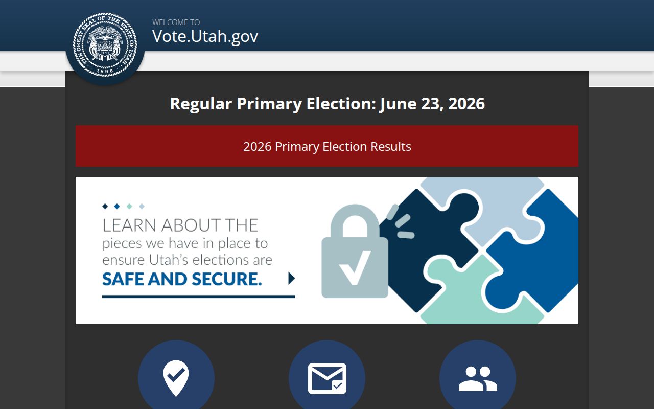 Layton voter lookup at Vote.Utah.gov