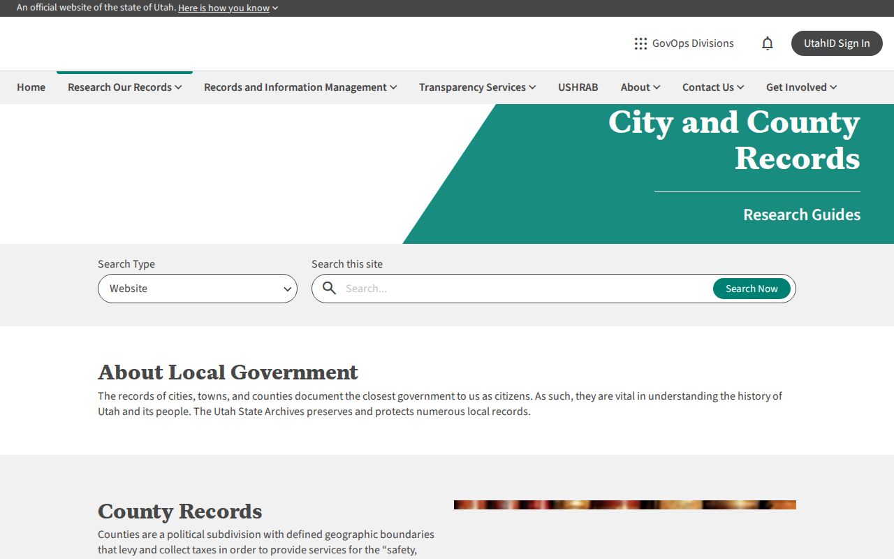 Layton people search in Utah Archives local records